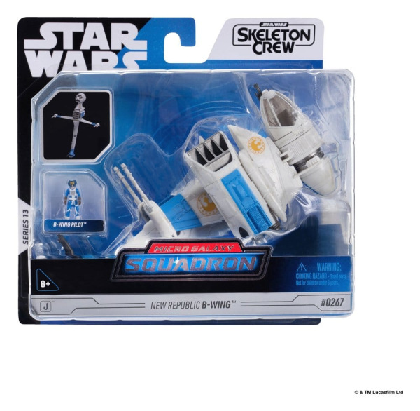 Star Wars Medium Vehicle & Figure set New Republic B-wing & B-Wing Pilot 6
