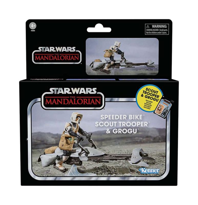 Star Wars: The Mandalorian Vintage Collection Vehicle with Figures Speeder Bike with Scout Trooper &