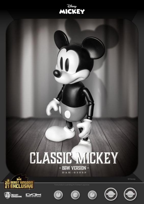 Disney: Mickey Classic Version B&W Version 1/9 Action Figure - Beast Kingdom Toys