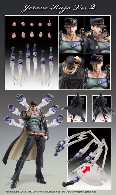 JoJo's Bizarre Adventure: Stardust Crusaders Chozokado Action Figure Jotaro Kujo Ver.2 16 cm 11