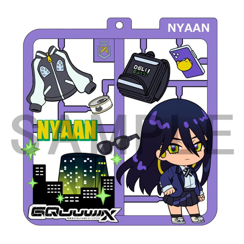 Mobile Suit Gundam GQuuuuuuX Plat Collection Keychain Assortment (4) 4