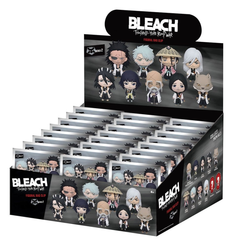 Bleach Thousand-Year Blood War 3D PVC Bag Clips Series 2 Display (24)