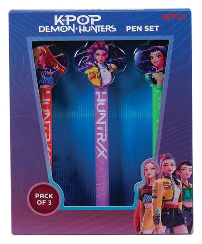 KPop Demon Hunetrs 3-Pack Pens 1