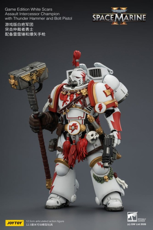 Warhammer Action Figure Game Edition White Scars Assault Intercessor Champion 13 cm 2