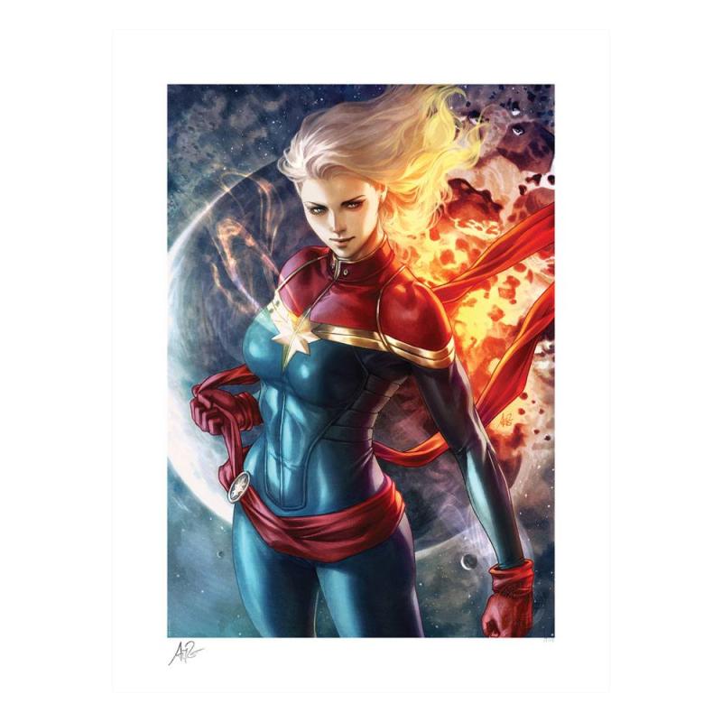 Marvel: Captain Marvel 46 x 61 cm Art Print - Sideshow Collectibles