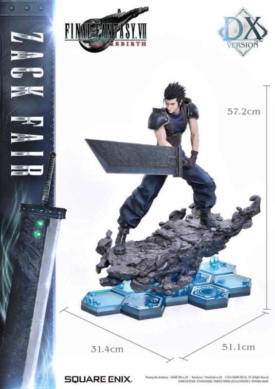 Final Fantasy VII Rebirth Statue 1/4 Zack Fair Deluxe Ver. 57 cm 4