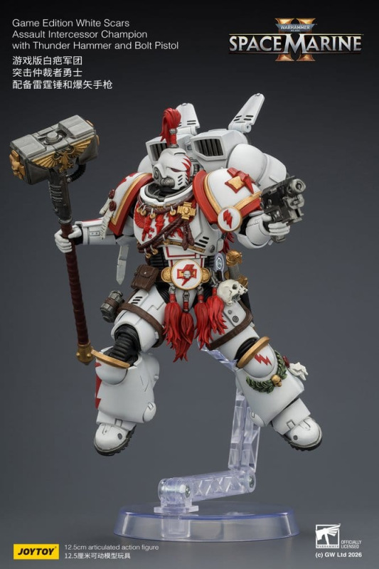 Warhammer Action Figure Game Edition White Scars Assault Intercessor Champion 13 cm 7