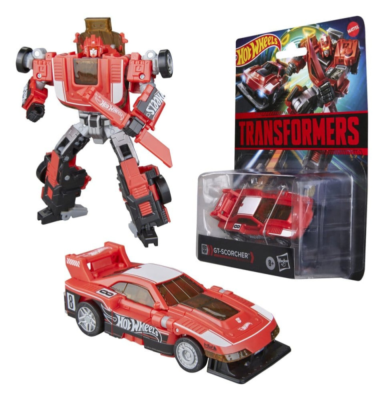 Transformers x Hot Wheels Collaborative Deluxe Class Action Figure GT-Scorcher 13 cm 2