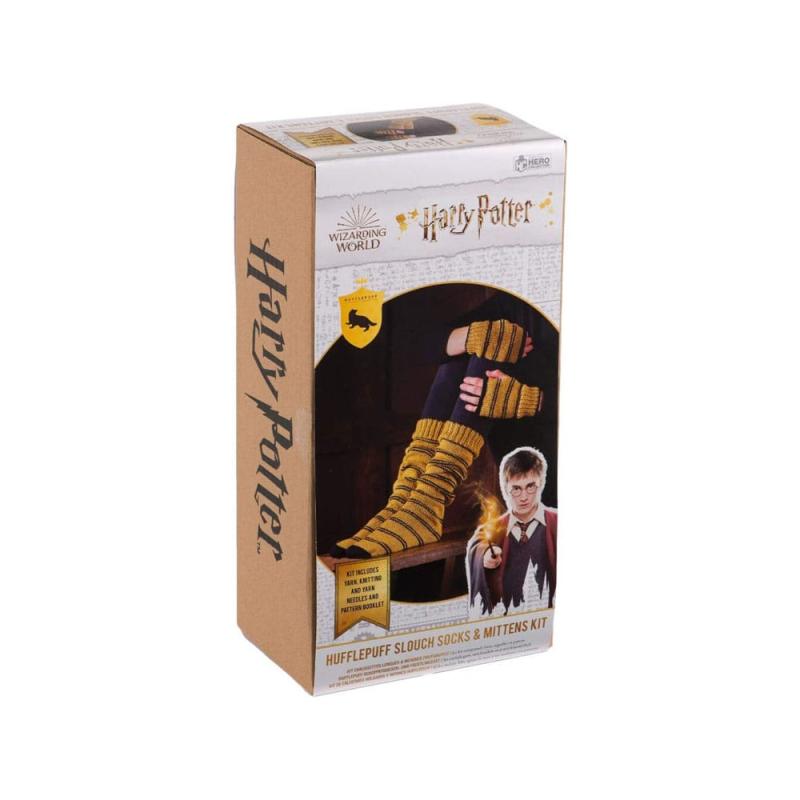 Harry Potter Knitting Kit Slouch Socks and Mittens Hufflepuff