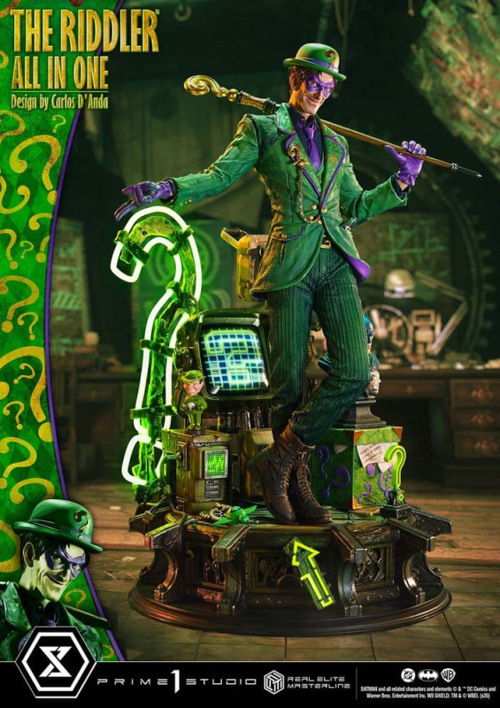 DC Comics Real Elite Masterline Series Statue 1/3 The Riddler All In One (Design by Carlos D'Anda) 7 3
