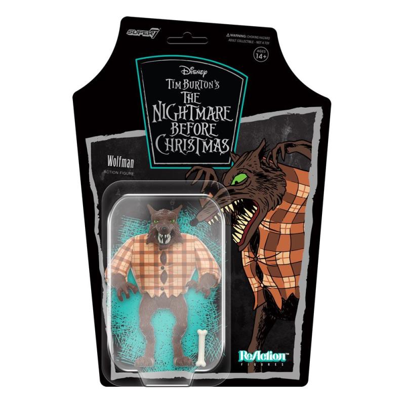 Nightmare Before Christmas: Wolfman 10 cm ReAction Action Figure - Super7