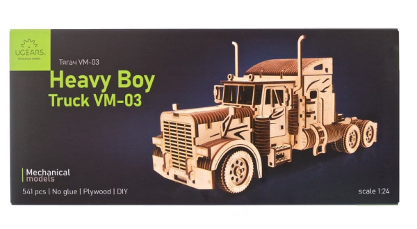 Ugears 3D Wooden Puzzle Heavy Boy Truck VM-03 1