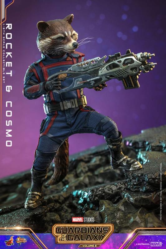 Guardians of the Galaxy Vol. 3 Movie Masterpiece Action Figuren 1/6 Rocket & Cosmo 16 cm