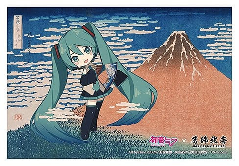 Hatsune Miku x Katsushika Hokusai iXima Postcard Fine Wind, Clear Morning (Chibi Character) (10)