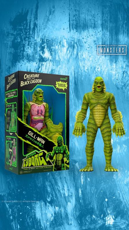 Universal Monsters Super Cyborg Action Figure Creature from the Black Lagoon (Full Color) 28 cm