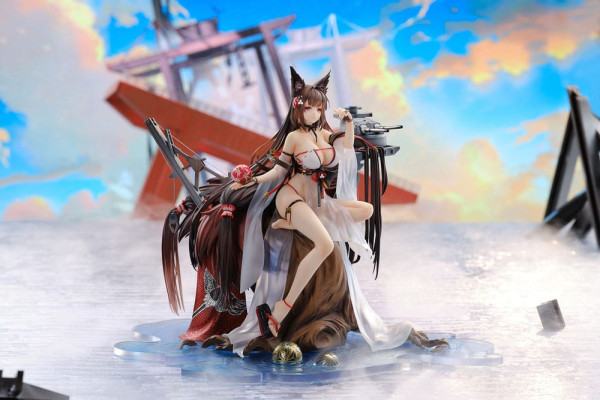 Azur Lane PVC Statue 1/7 Amagi Wending Waters Serene Lotus Ver. Acrylic Special Edition w/Display 25 12