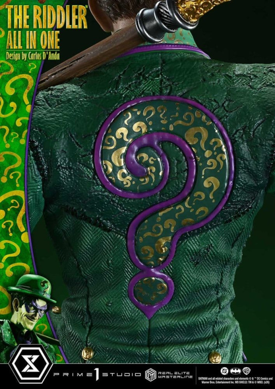 DC Comics Real Elite Masterline Series Statue 1/3 The Riddler All In One (Design by Carlos D'Anda) 7 13