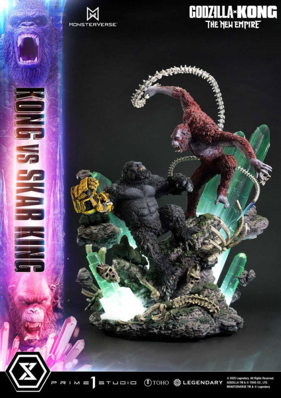 Godzilla x Kong: The New Empire Ultimate Diorama Masterline Series Statue Kong vs Skar King Bonus Ve