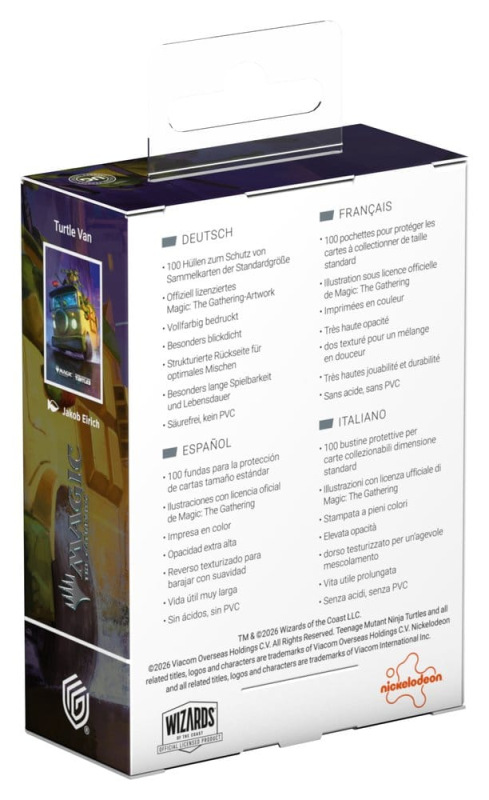 Ultimate Guard Art Sleeves Magic: The Gathering | Teenage Mutant Ninja Turtles - Artifact Rare 2