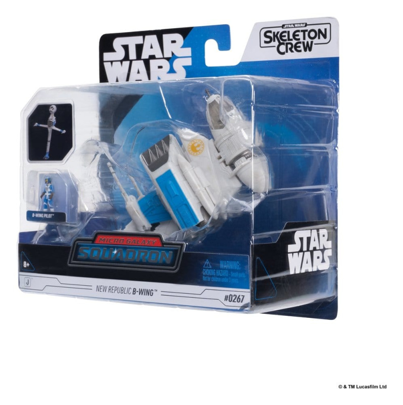 Star Wars Medium Vehicle & Figure set New Republic B-wing & B-Wing Pilot 4