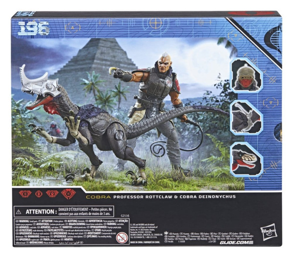 G.I. Joe Classified Series Action Figure 2-Pack #196 Professor Rottclaw & Cobra Deinonychus 15 cm 1