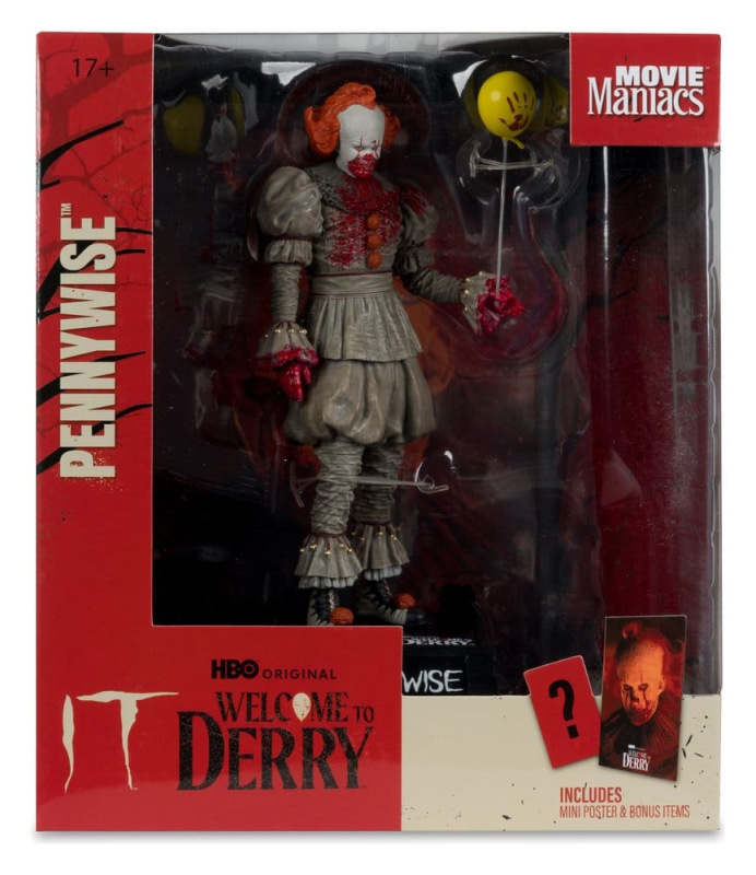 It Welcome to Derry Movie Maniacs Figure Pennywise (Bloody) 16 cm 5