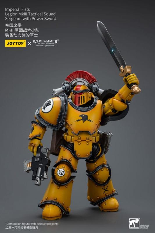 Warhammer The Horus Heresy Action Figure 1/18 Imperial Fists Legion MkIII Tactical Squad Sergeant wi