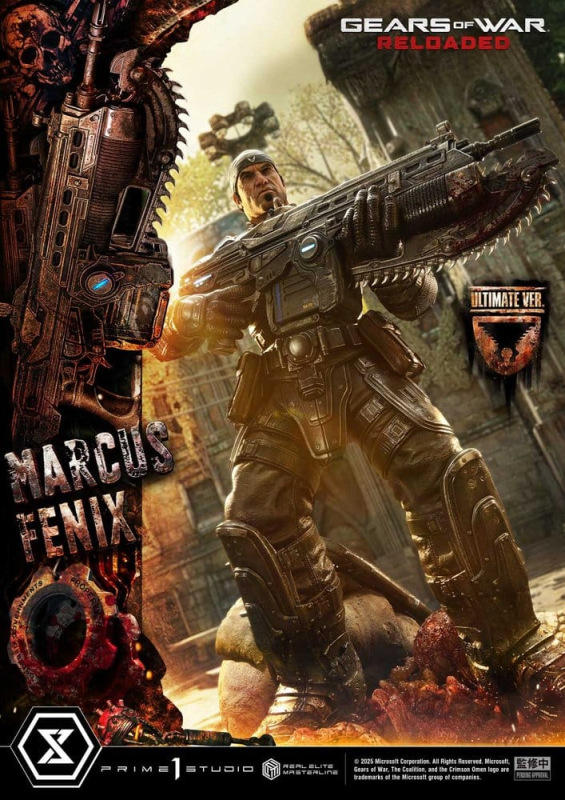 Gears of War: Reloaded Real Elite Masterline Series Statue 1/3 Marcus Fenix Ultimate Version 97 cm 3