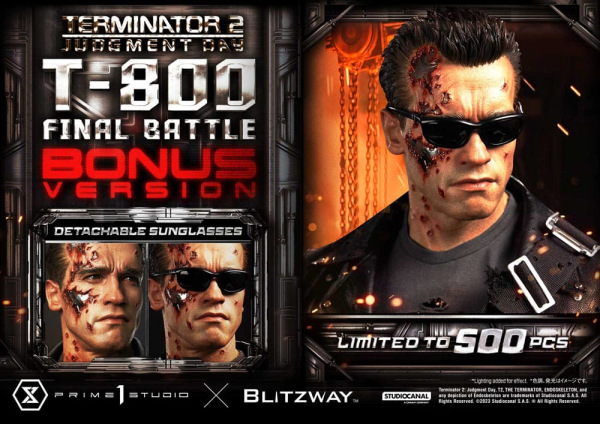 Terminator 2 Museum Masterline Series Statue 1/3 T-800 Final Battle Deluxe Bonus Version 75 cm 1