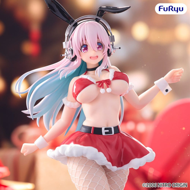 Super Sonico BiCute Bunnies PVC Figure Santa Ver. 30 cm 4