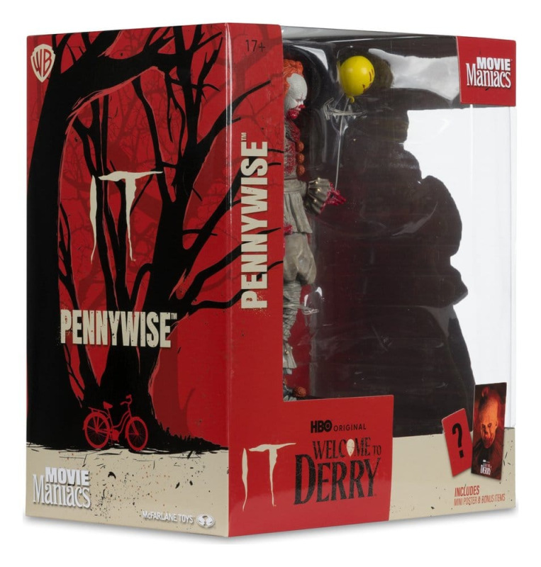 It Welcome to Derry Movie Maniacs Figure Pennywise (Bloody) 16 cm 6
