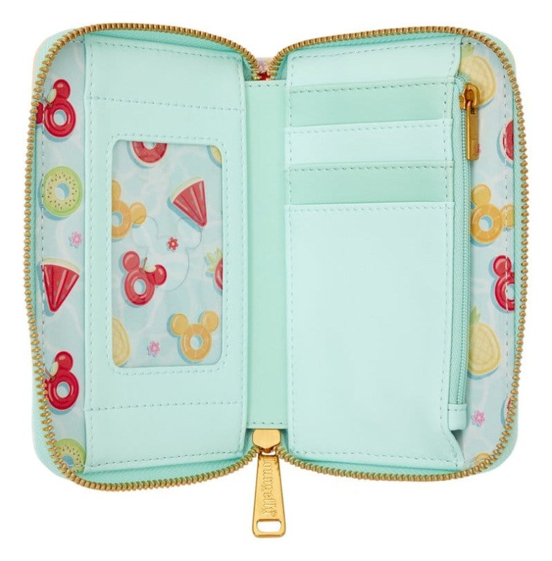 Mickey & Minnie Beach Fun Zip Around Wallet 4