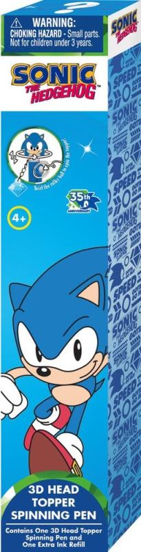 Sonic 3D Head Topper Spinning Pen Display (12) 2