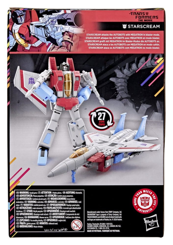 The Transformers: The Movie Studio Series Voyager Class Action Figure Starscream 17 cm 1