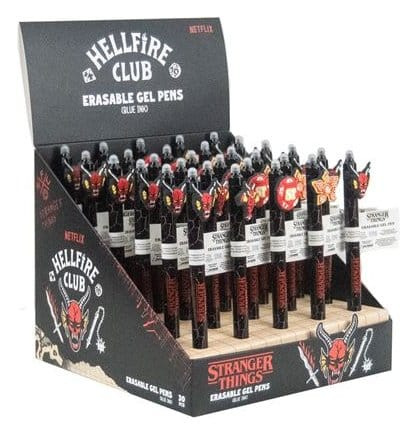 Stranger Things Erasable Gel Pen Hellfire Club Display (30) 2