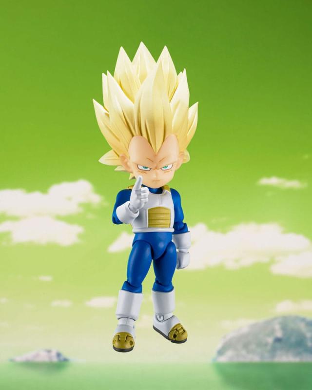 Dragon Ball S.H.Figuarts Action Figure Super Saiyan 3 Vegeta (mini) Daima 8 cm