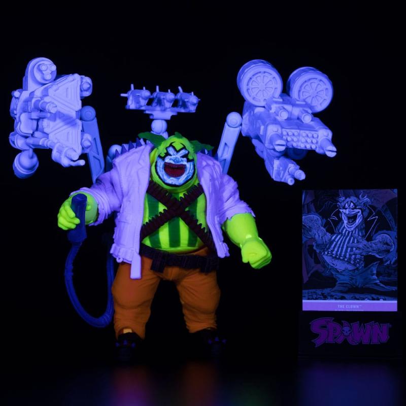 Spawn Action Figure The Clown (Black Light Edition) (Gold Label) 30 cm