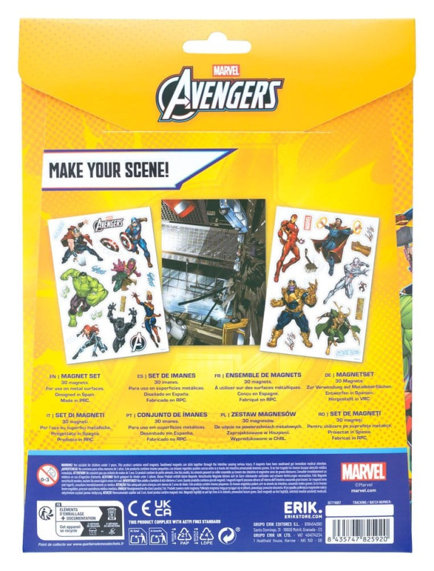 Marvel Die-Cut Magnet Set Avengers 1
