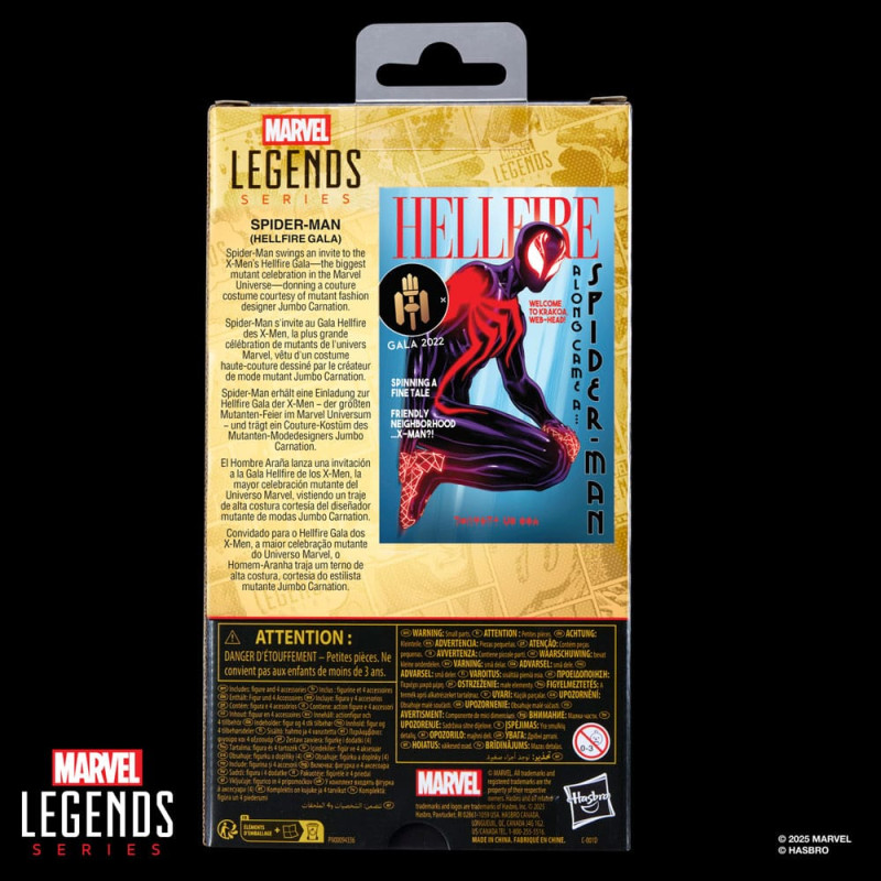 The Amazing Spider-Man Marvel Legends Action Figure Spider-Man Hellfire Gala 15 cm 1