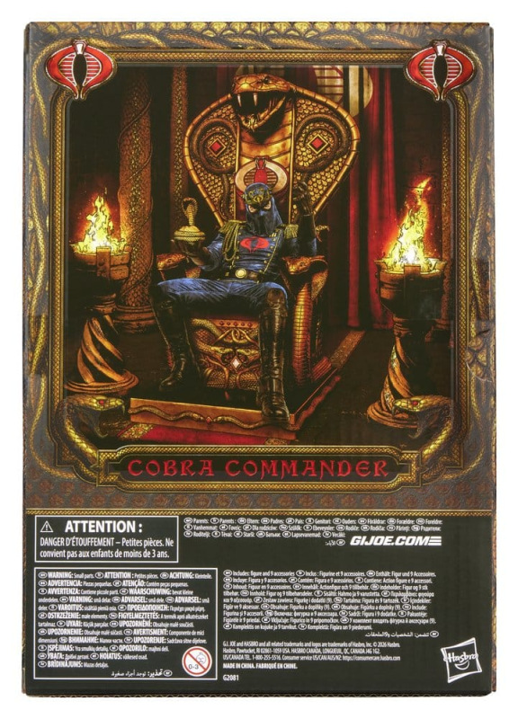 G.I. Joe Classified Series Action Figure Cobra Commander in Dress Uniform & Throne 15 cm 1