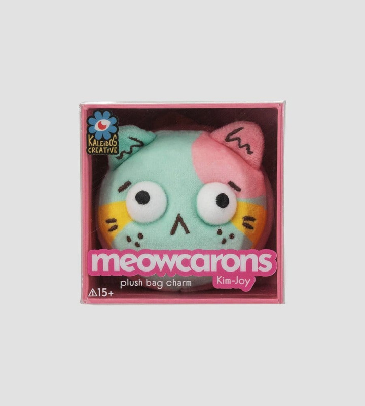 Meowcaron Plush Bag Charm Scared 7 cm 3