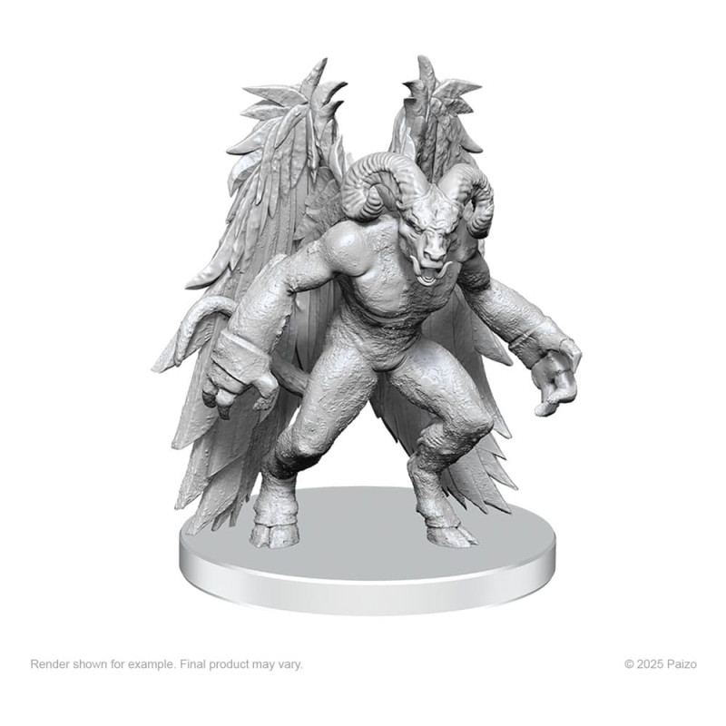 Pathfinder Deep Cuts Unpainted Miniatures Gylou (Handmaiden Devil) & Ferrugon (Rust Devil) 1