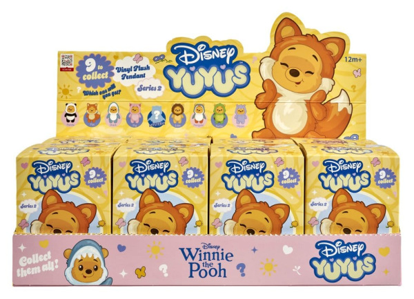 Disney YuYus Plush Key rings Wave 2 Winnie the Pooh 13 cm Blindbox Display (8) 2