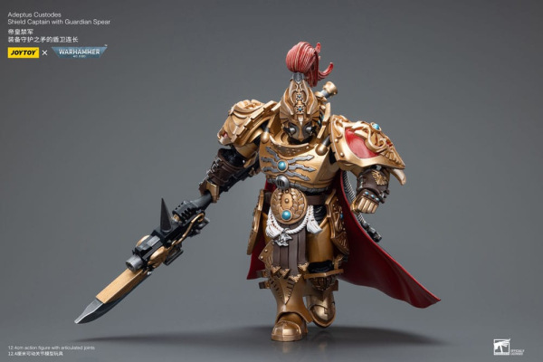 Warhammer 40k Action Figure 1/18 Adeptus Custodes Shield Captain with Guardian Spear 12 cm 6