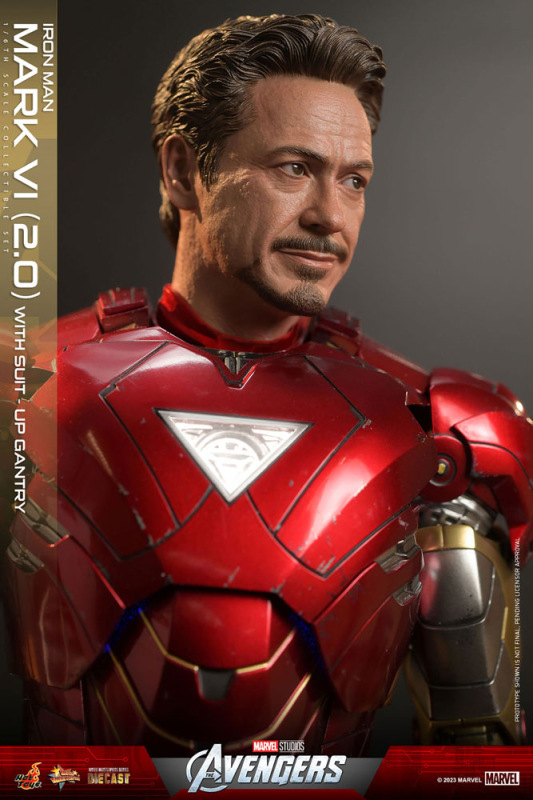 Marvel's The Avengers Movie Masterpiece Diecast Action Figure 1/6 Iron Man Mark VI (2.0) with Suit-U 7