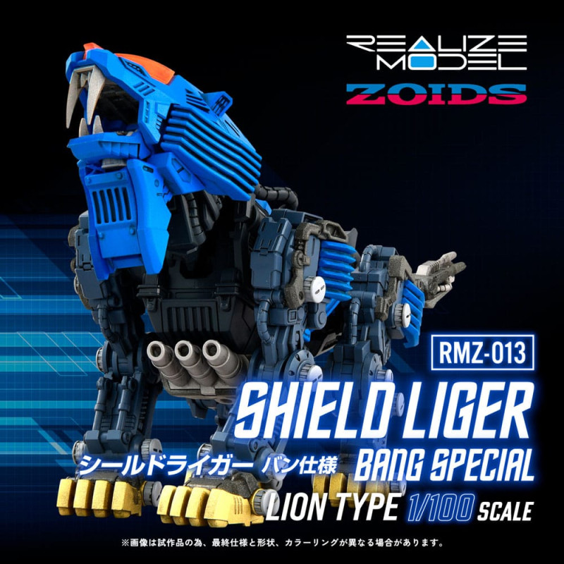 Zoids Plastic Model Kit 1/100 RMZ-013 Shield Liger Bang Special 25 cm 9