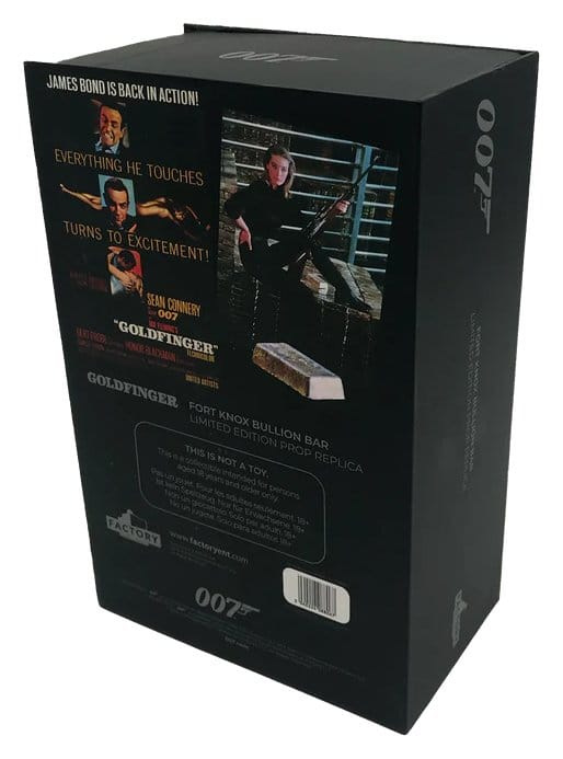 James Bond Prop Replica 1/1 Goldfinger Fort Knox Bullion Bar 25 cm Limited Edition 4