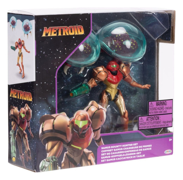 World of Nintendo Metroid Mini Figure 3-Pack Samus Bounty Hunter 6 cm 2