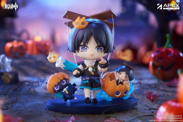 Genshin Impact You Ye Qi Xiang Series Chibi Chara PVC Statue Wanderer 10 cm 8