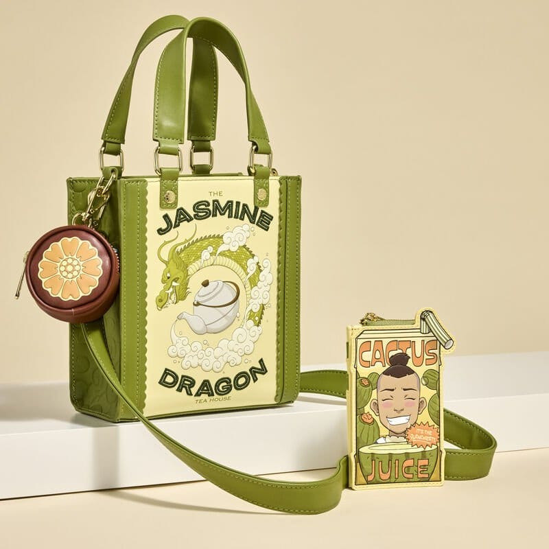 Avatar: The Last Airbender by Loungefly Canvas Tote Bag with Coin Purse Jasmine Dragon 1